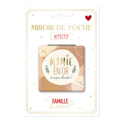 "MIROIR DE POCHE ""MAMIE EN...