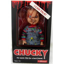 CHUCKY 38 CM SONORE MEZCO