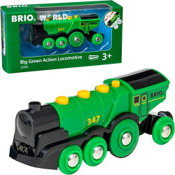 BRIO Locomotive verte pu