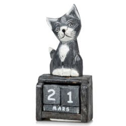 CALENDRIER EN BOIS CAT MINI...