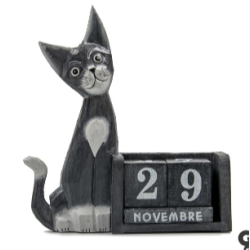 CALENDRIER EN BOIS CAT 20...