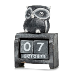 CALENDRIER EN BOIS OWL MINI...