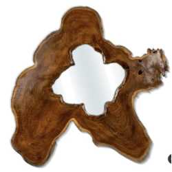 MIROIR BOIS TECK NATUREL...