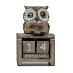 CALENDRIER EN BOIS OWL MINI...