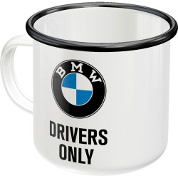 ENAMEL MUG BMW DRIVERS ONLY