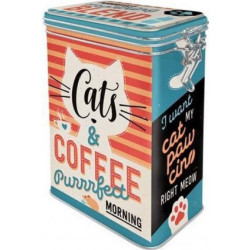 clip top box Cats & Coffee