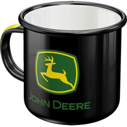 ENAMEL MUG JOHN DEERE BLACK